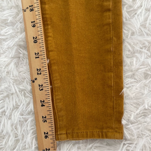 Anthropologie Pilcro Womens Velvet Feel Jeans Size 25 Marigold Skinny - Picture 8 of 10
